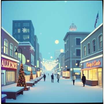 Snowflakes on the Boulevard クリスマス Christmas